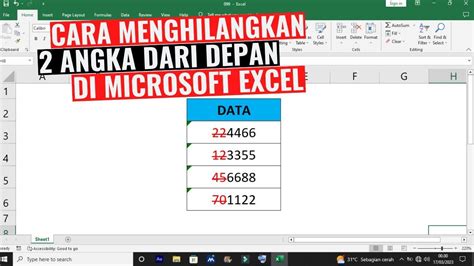 cara menghilangkan 3 digit angka pada excel|Excel menghapus karakter, kata, angka dari string teks .